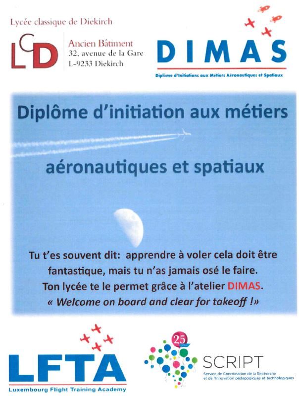 Remise des diplômes d’initiation aux métiers aéronautiques et spatiaux (DIMAS)